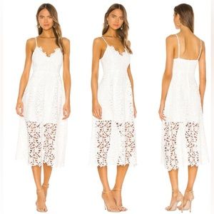 ASTR The Label Lace A Line Midi White XS